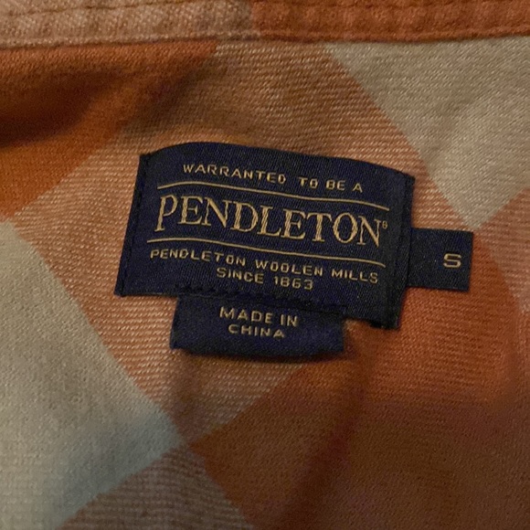 NWOT Pendleton Elbow Patch Flannel Shirt; Sierra Brown Check - Picture 4 of 4